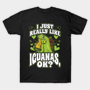 I just really like iguanas ok T-Shirt